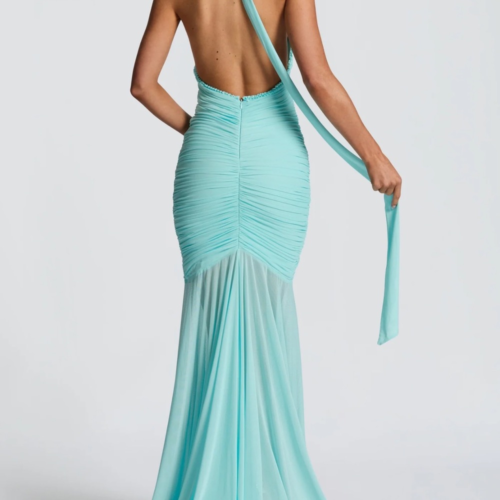 JANESSA MAXI DRESS - AQUA - Picture 2 of 4